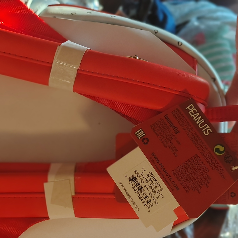 Peanuts Red and White Backpack NWT - image 2